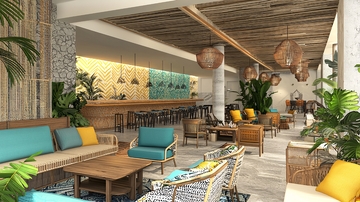 度假酒店大堂酒吧