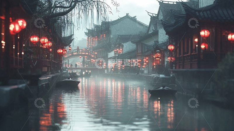 高清大图下载【趣麦麦图】水墨江南