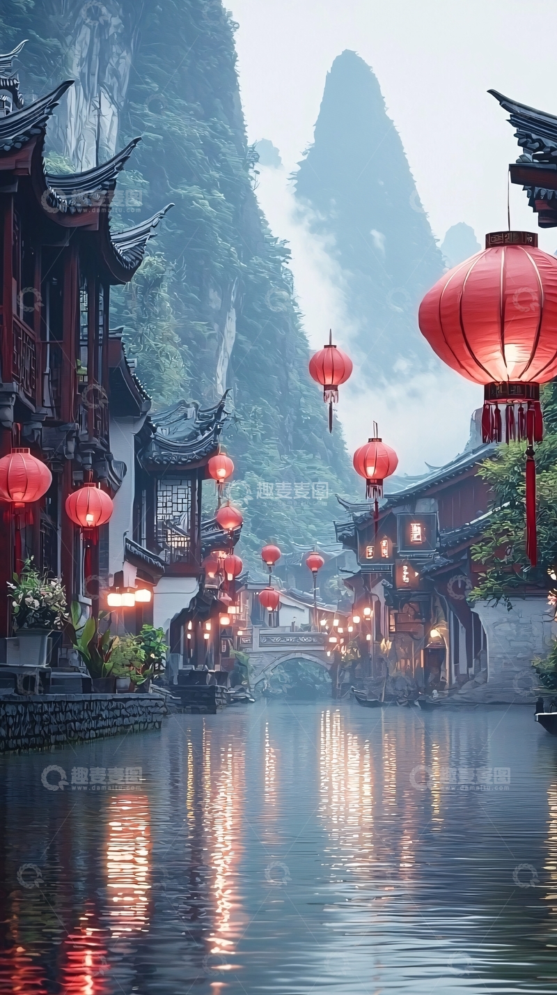 高清大图下载【趣麦麦图】水墨江南