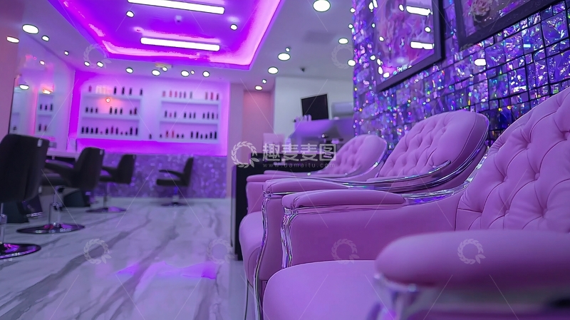 高清大图下载【趣麦麦图】粉色美甲店