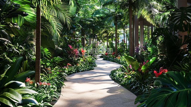 高清大图下载【趣麦麦图】热带雨林小路