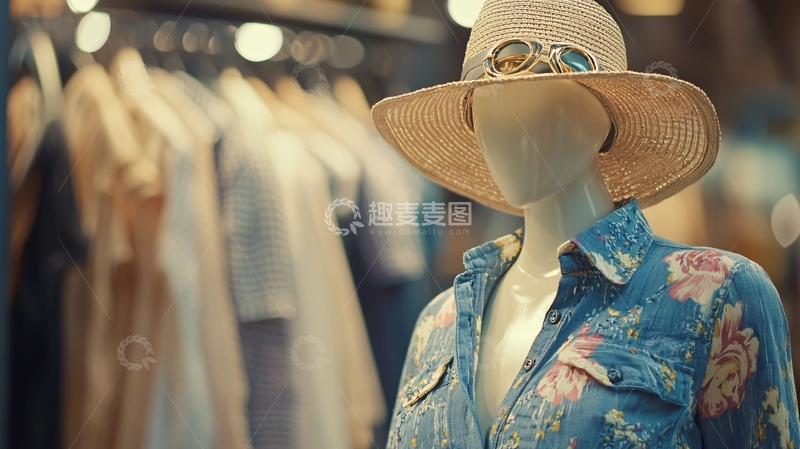 高清大图下载【趣麦麦图】模特展示服装