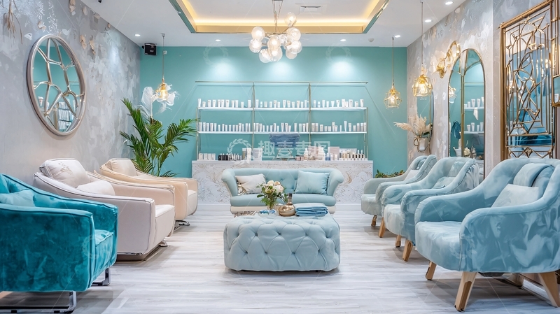 高清大图下载【趣麦麦图】高级美甲沙龙休息区