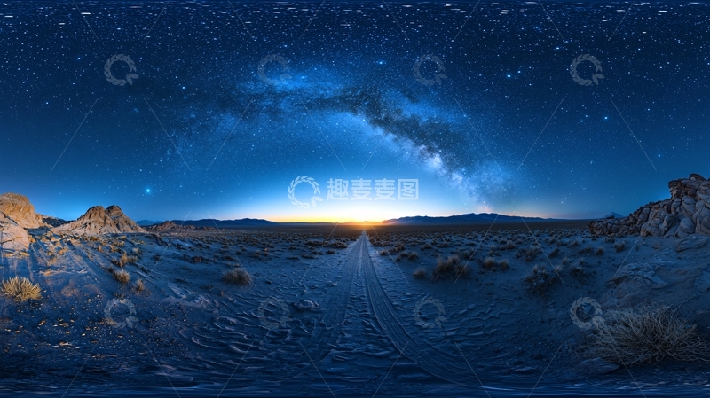 高清大图下载【趣麦麦图】星空全景图
