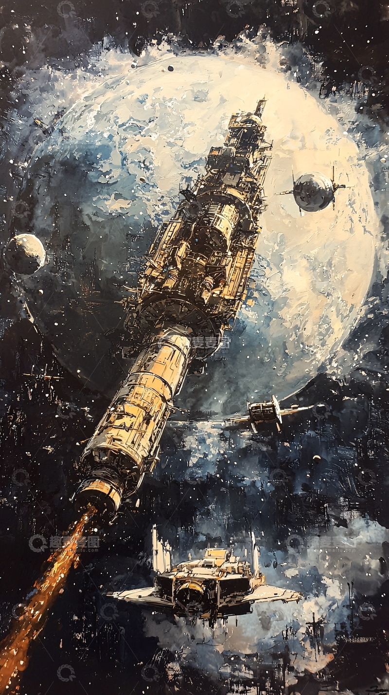高清大图下载【趣麦麦图】太空战舰