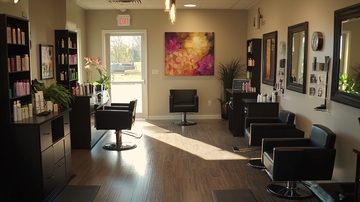 明亮现代美发沙龙室内设计