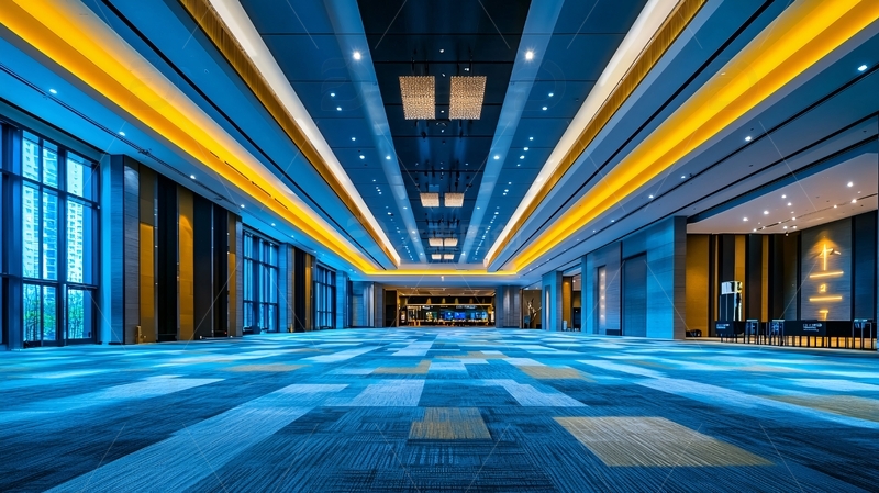 高清大图下载【趣麦麦图】现代酒店宴会厅长廊