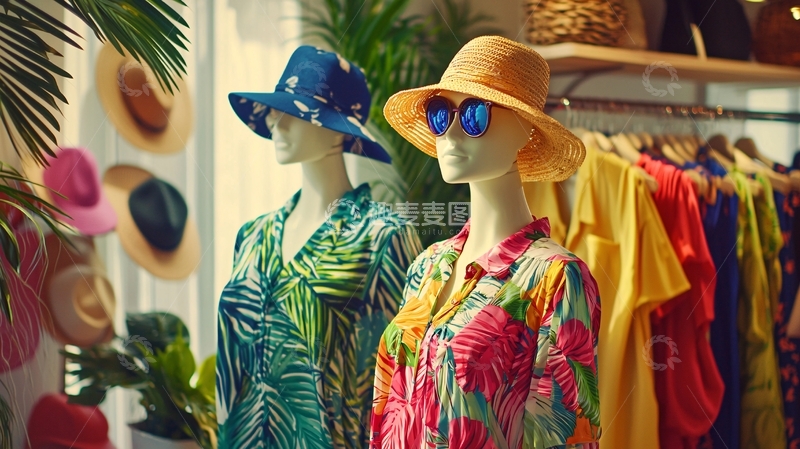 高清大图下载【趣麦麦图】模特展示夏装