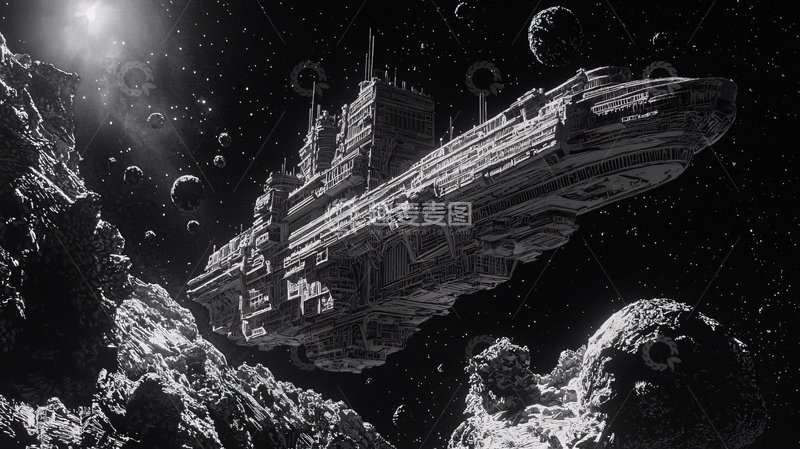 高清大图下载【趣麦麦图】太空战舰
