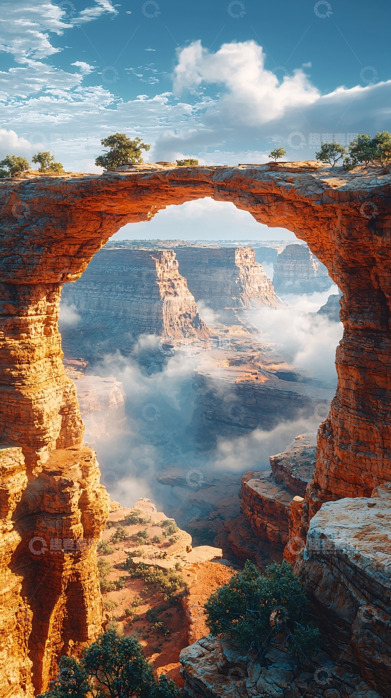 高清大图下载【趣麦麦图】峡谷拱门景观