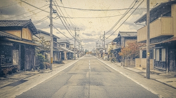复古日式街道