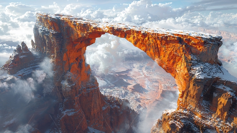 高清大图下载【趣麦麦图】天然石桥景观