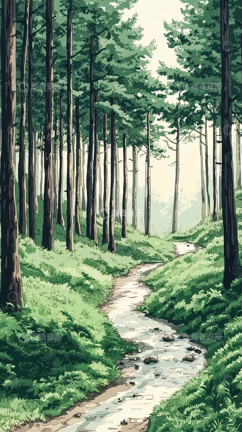 高清大图下载【趣麦麦图】森林小路