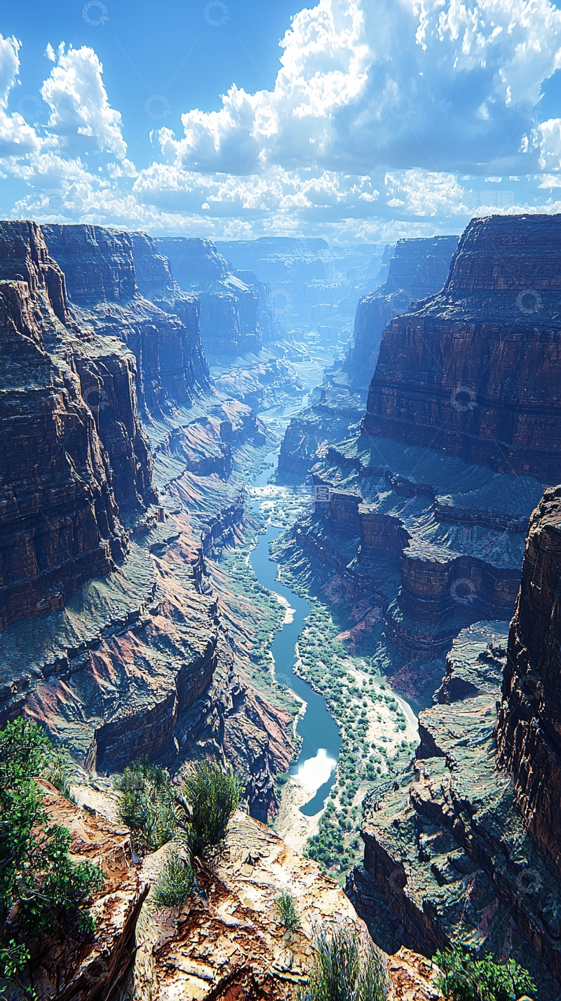 高清大图下载【趣麦麦图】壮丽峡谷风光