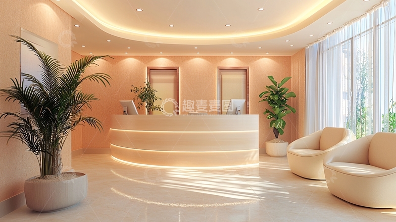高清大图下载【趣麦麦图】现代简约风格前台接待室