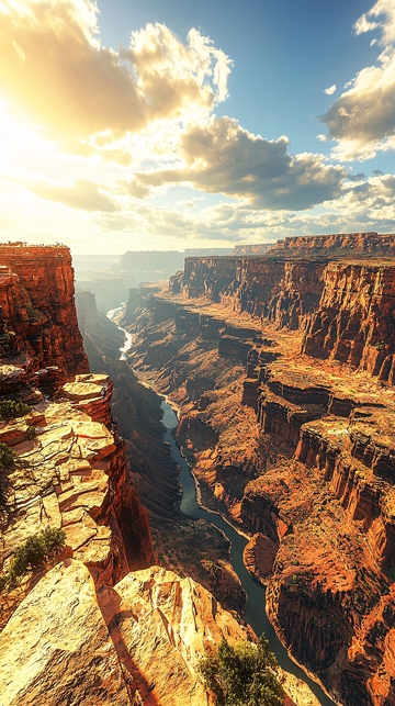 壮丽的峡谷风光