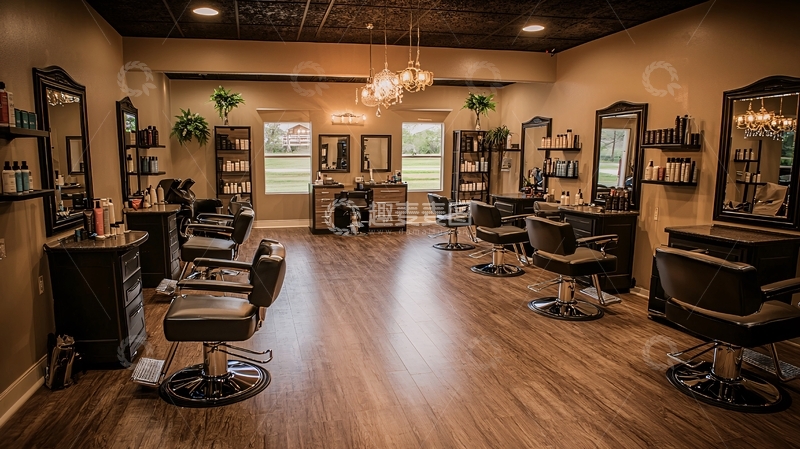 高清大图下载【趣麦麦图】高端美发沙龙室内设计