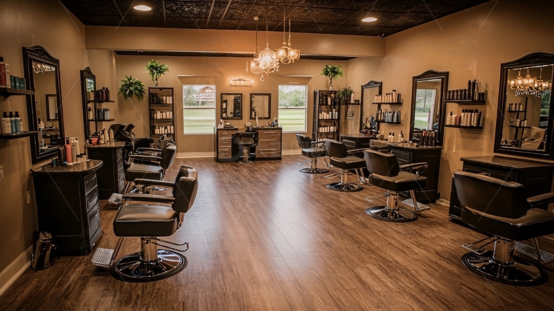 高清大图下载【趣麦麦图】高端美发沙龙室内设计