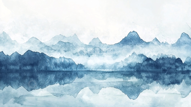 高清大图下载【趣麦麦图】水墨山水画312