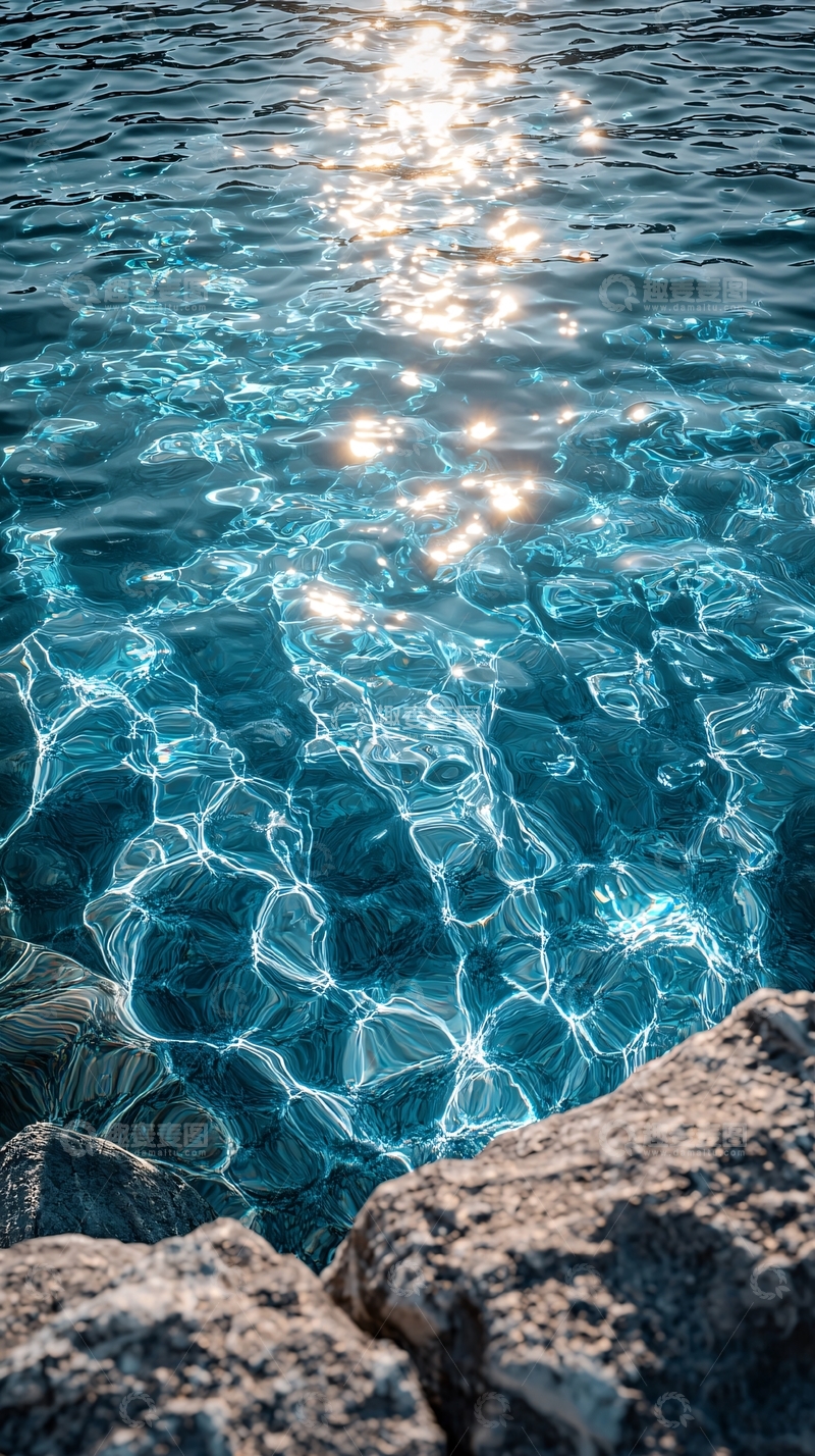 高清大图下载【趣麦麦图】波光粼粼的海面