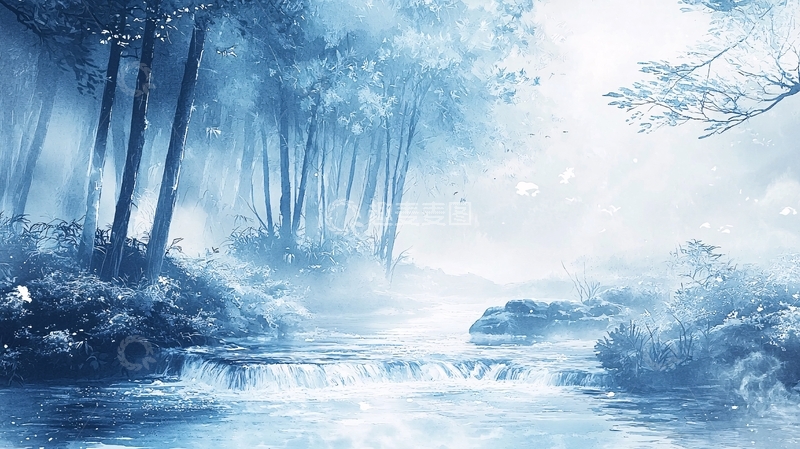 高清大图下载【趣麦麦图】梦幻冰雪森林