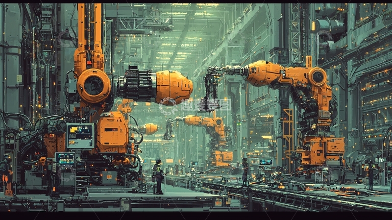 高清大图下载【趣麦麦图】工业自动化场景