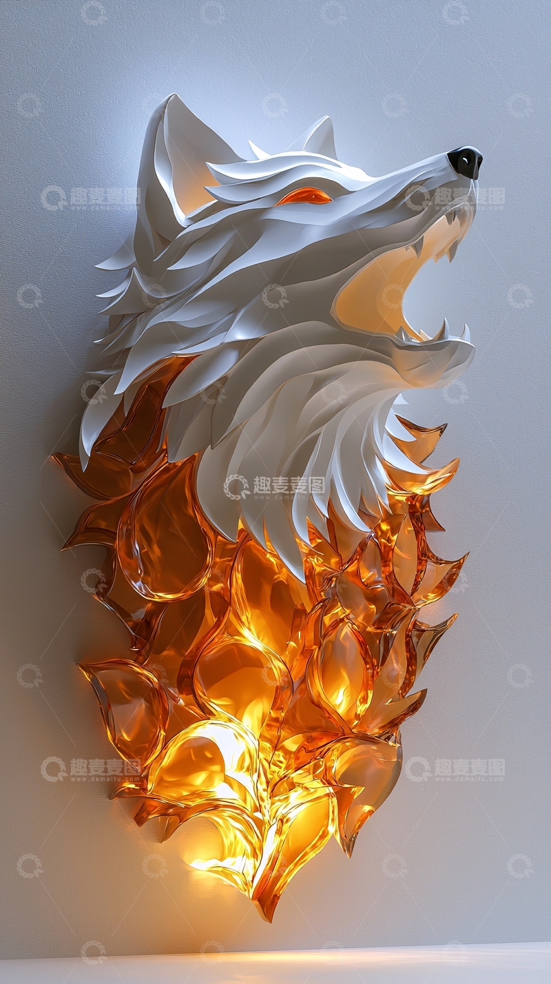 高清大图下载【趣麦麦图】立体狐狸灯饰