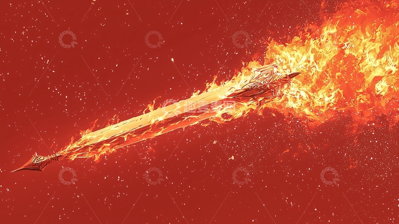 高清大图下载【趣麦麦图】燃烧的长剑