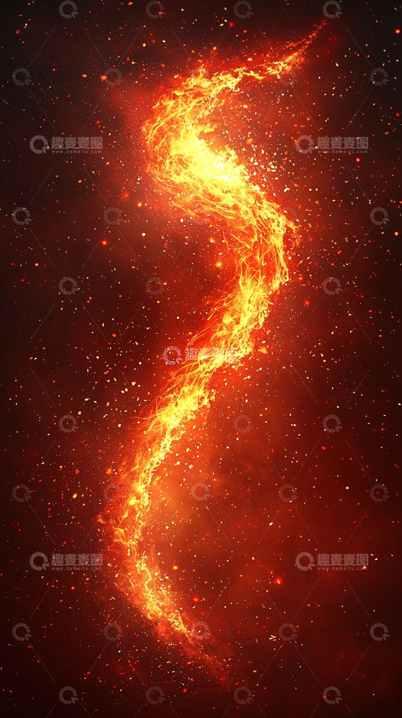高清大图下载【趣麦麦图】宇宙火焰