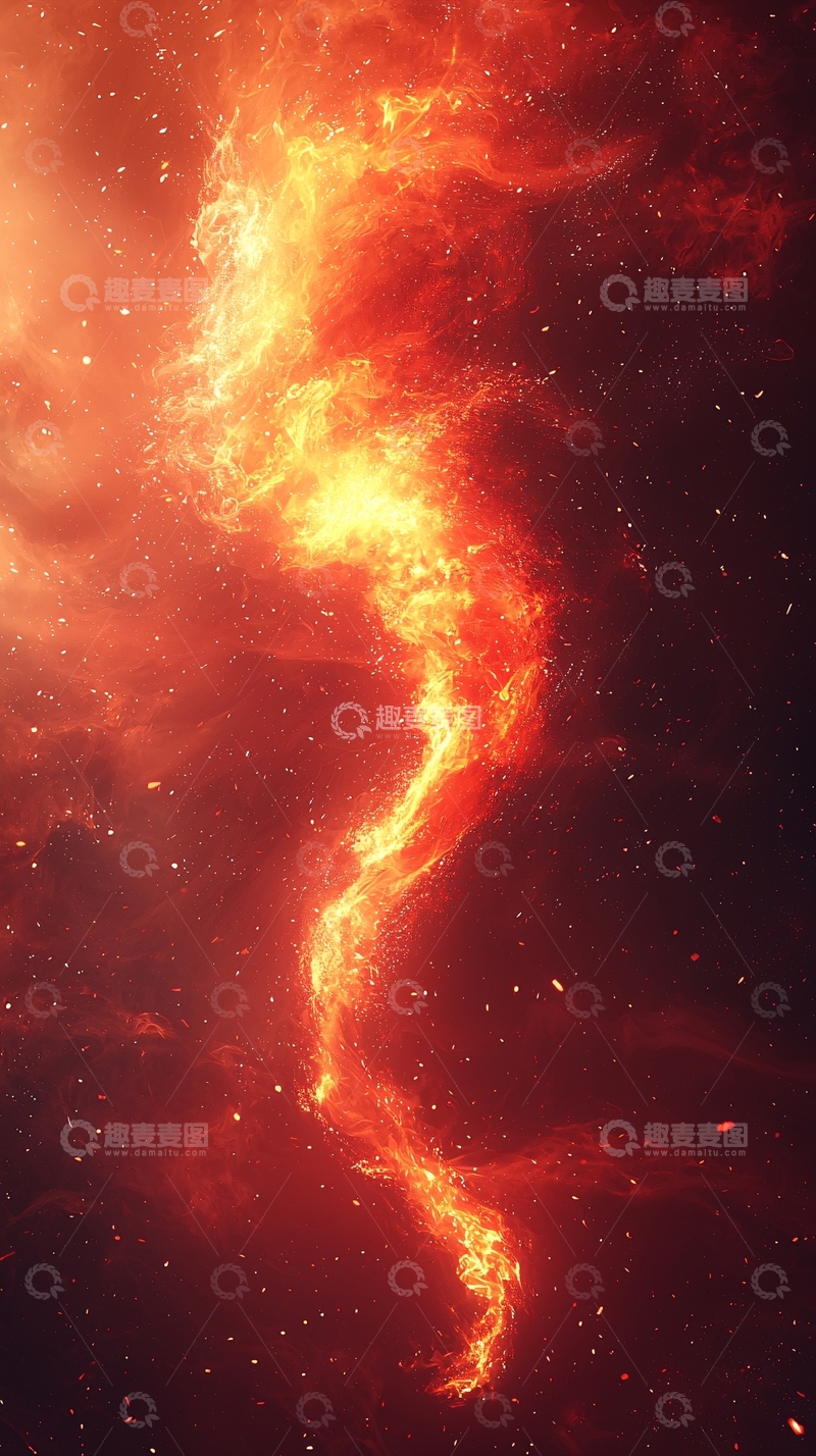 高清大图下载【趣麦麦图】火焰般的宇宙星云