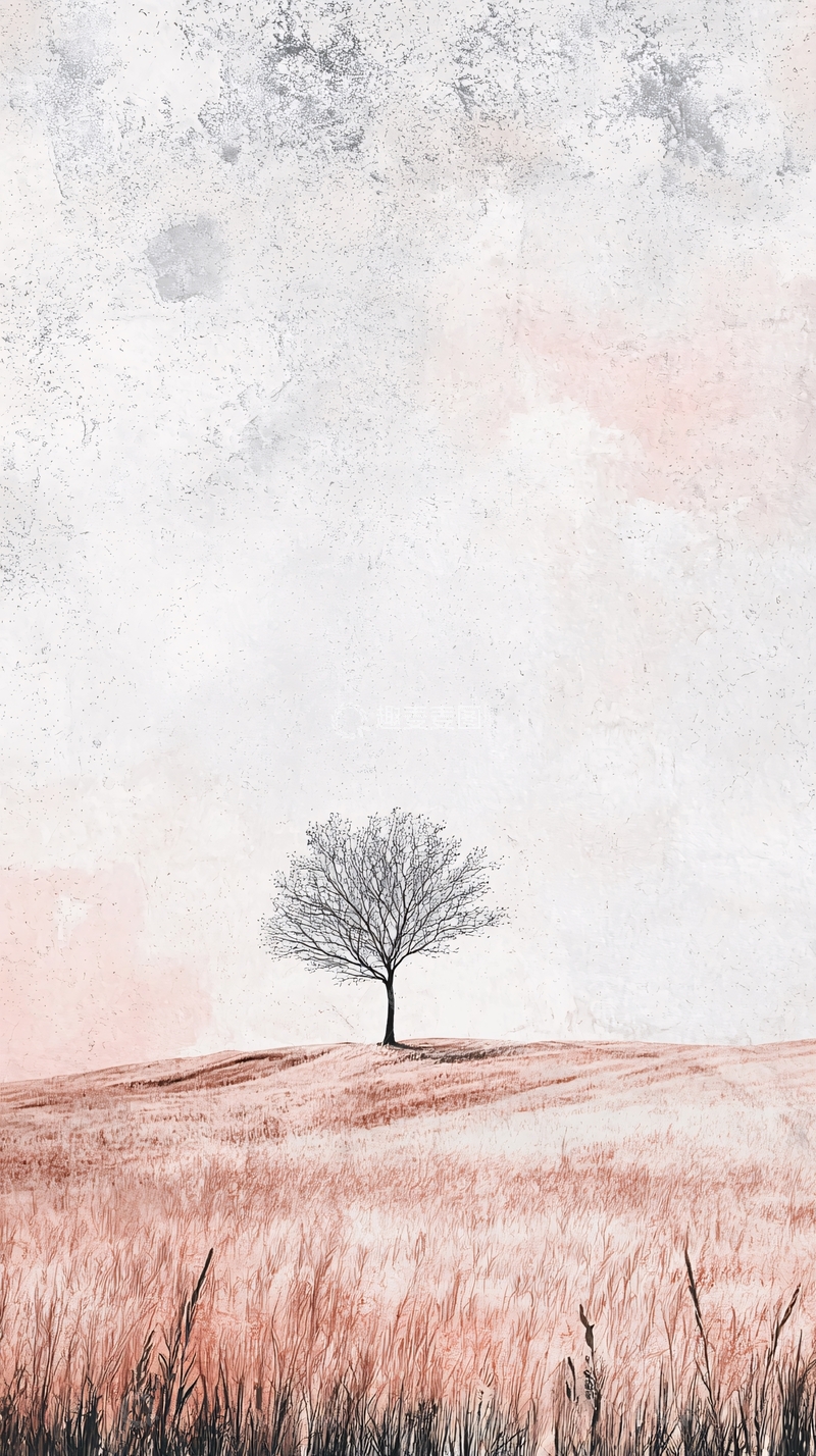 高清大图下载【趣麦麦图】孤树