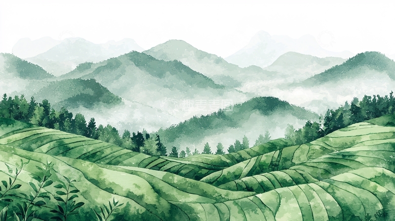 高清大图下载【趣麦麦图】水墨山水画322