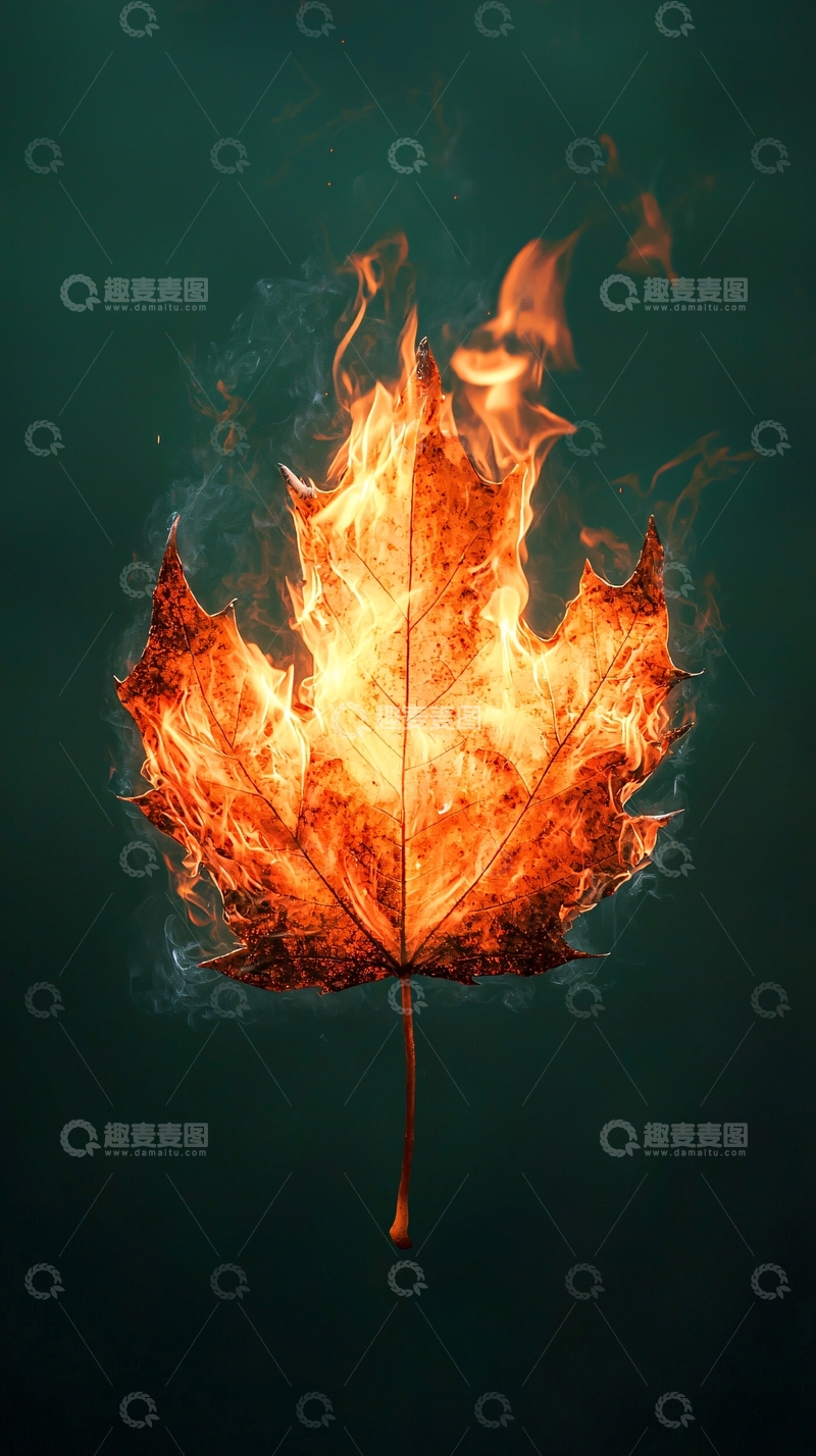 高清大图下载【趣麦麦图】燃烧的枫叶