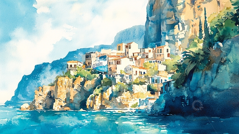 高清大图下载【趣麦麦图】水彩画