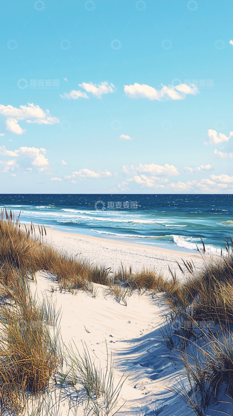 高清大图下载【趣麦麦图】沙滩