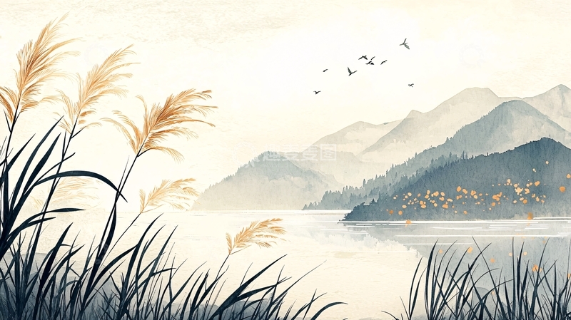 高清大图下载【趣麦麦图】水墨山水画324