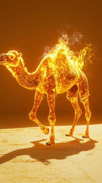 燃烧的骆驼