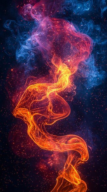 炫彩烟雾宇宙星云
