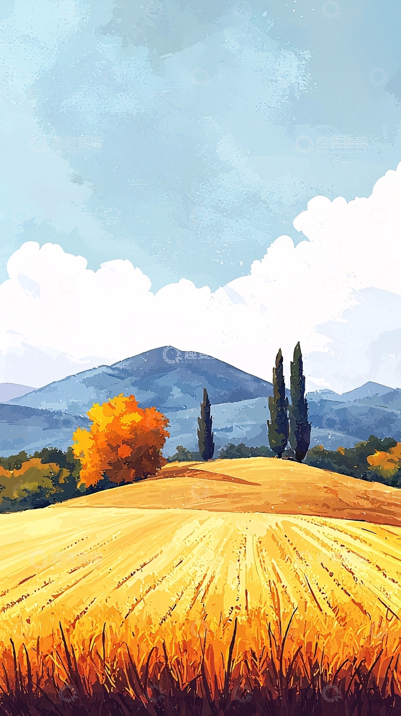 高清大图下载【趣麦麦图】秋日田园风光28