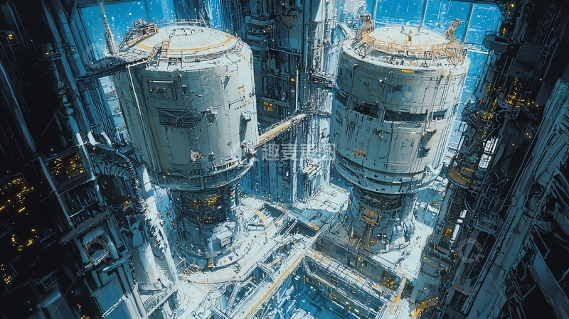 高清大图下载【趣麦麦图】未来工业设施内部