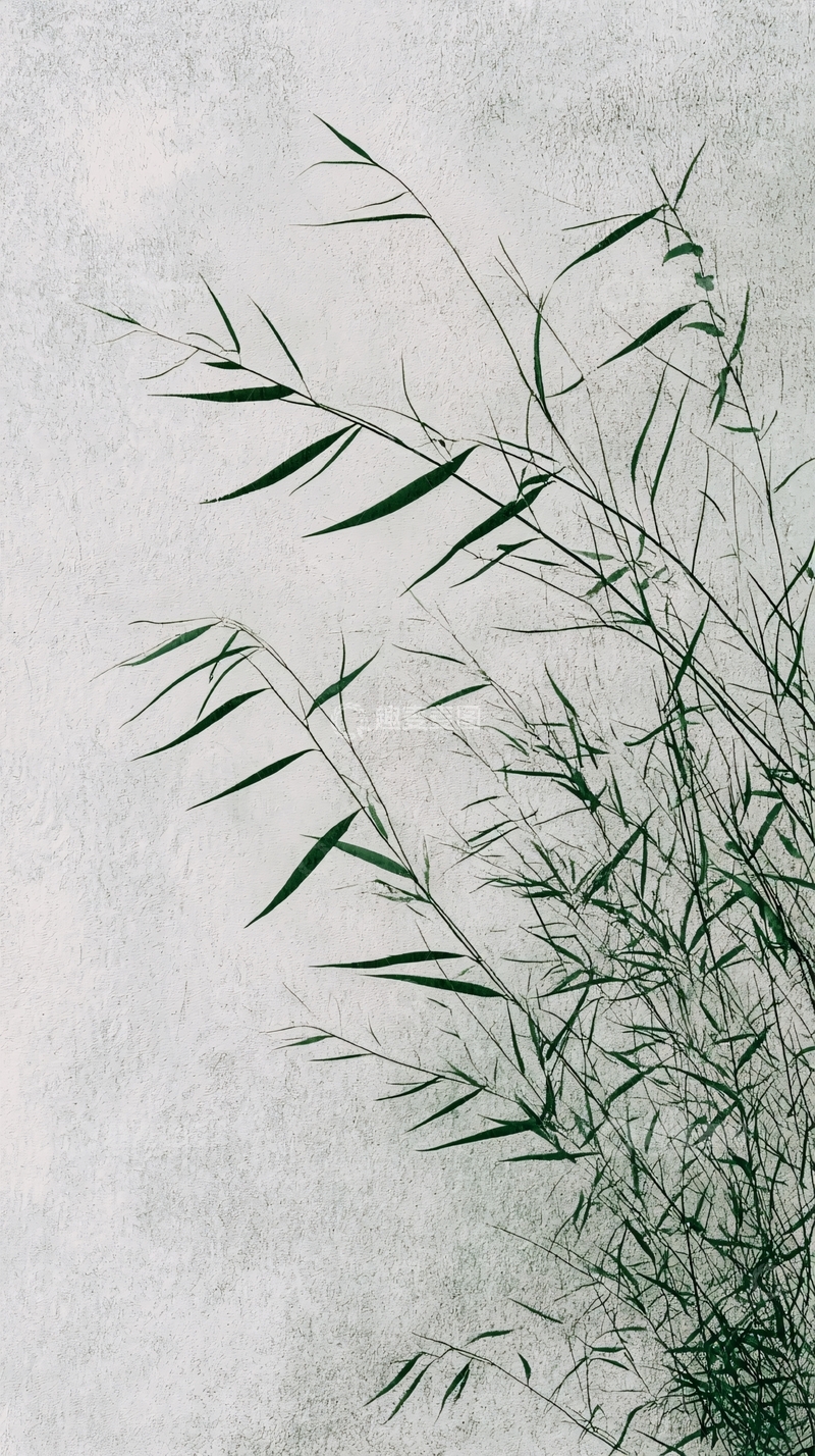 高清大图下载【趣麦麦图】水墨画风格芦苇