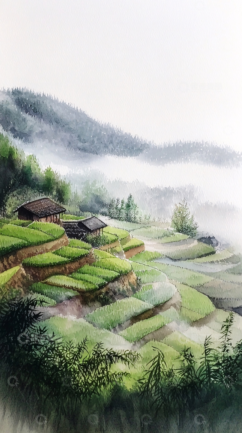 高清大图下载【趣麦麦图】水彩画