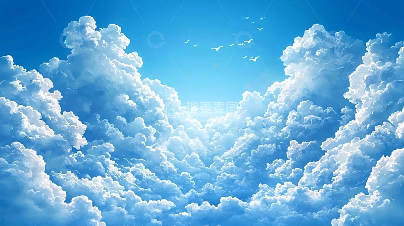 高清大图下载【趣麦麦图】蓝天白云
