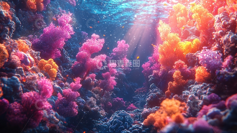 高清大图下载【趣麦麦图】五彩缤纷的海底世界