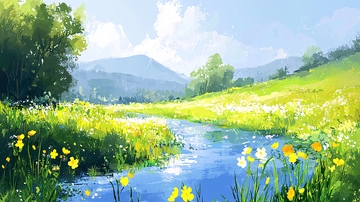 清新唯美的田园风光