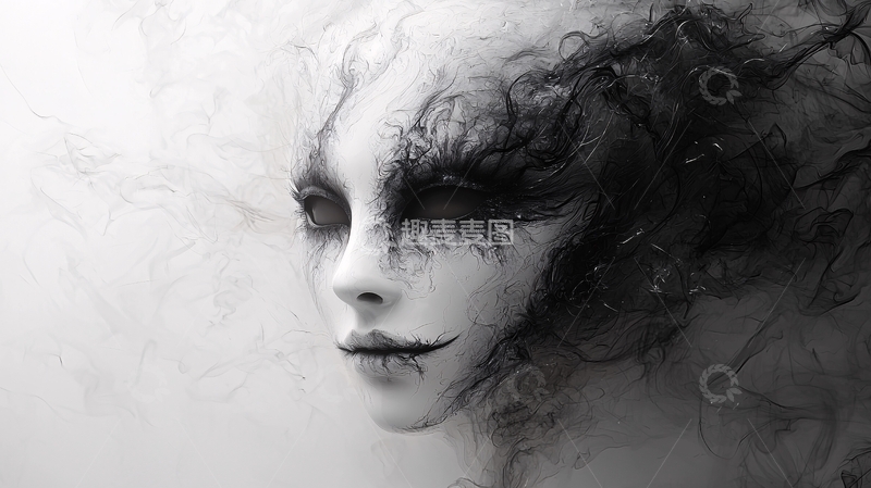高清大图下载【趣麦麦图】黑白人像