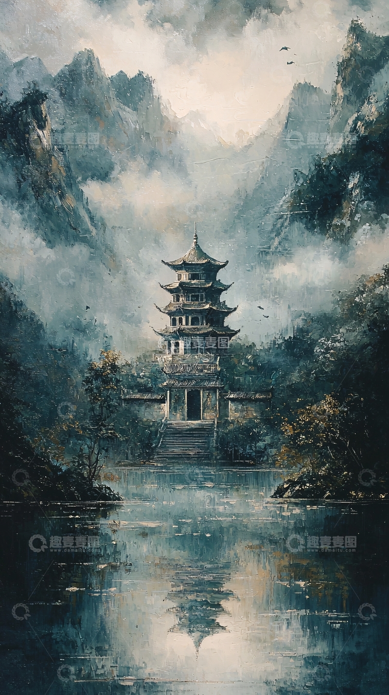 高清大图下载【趣麦麦图】水墨画