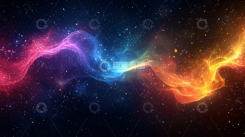 高清大图下载【趣麦麦图】色彩斑斓的星云宇宙