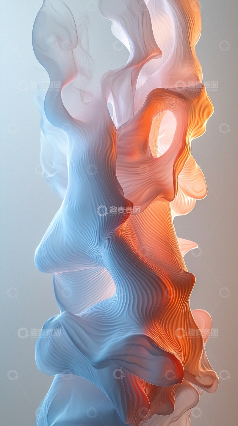 高清大图下载【趣麦麦图】抽象流动曲线