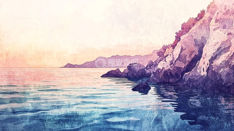 高清大图下载【趣麦麦图】水彩风景画